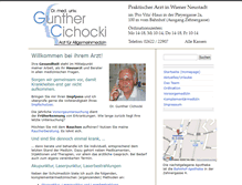 Tablet Screenshot of dr-cichocki.at